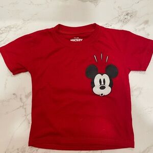 Red Mickey Mouse T‑Shirt